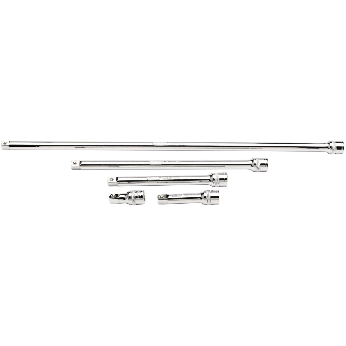Draper 16767 Extension Bar Set 3/8" Sq. Dr. Polished Chrome 5 Piece Draper