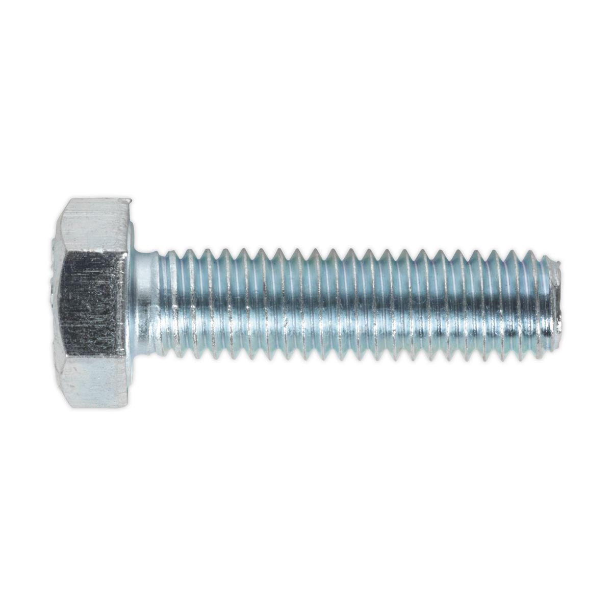 Sealey SS830 HT Setscrew M8 x 30mm 8.8 Zinc Pack of 50 Sealey