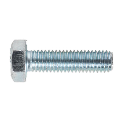 Sealey SS830 HT Setscrew M8 x 30mm 8.8 Zinc Pack of 50 Sealey