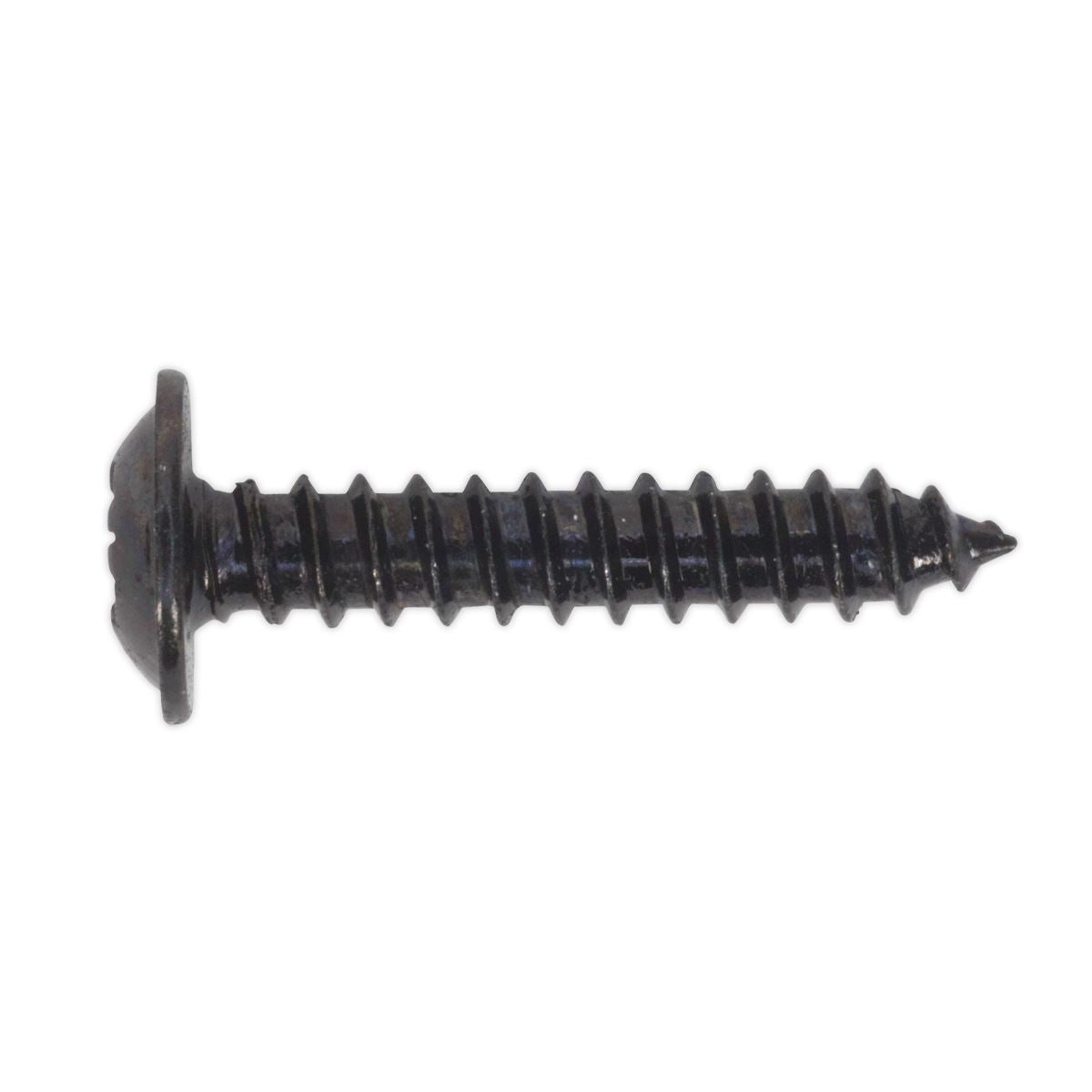 Sealey BST3519 Self-Tapping Screw 3.5 x 19mm Flanged Head Black Pozi Pack of 100 Sealey