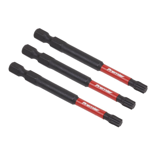 Sealey AK8269 TRX Star* T27 Impact Power Tool Bits 75mm - 3pc Sealey