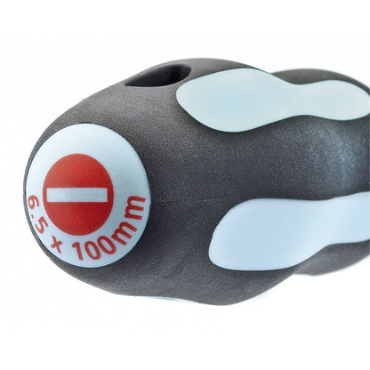 Draper 34978 Plain Slot Soft Grip Screwdriver 6.5 x 100mm Draper