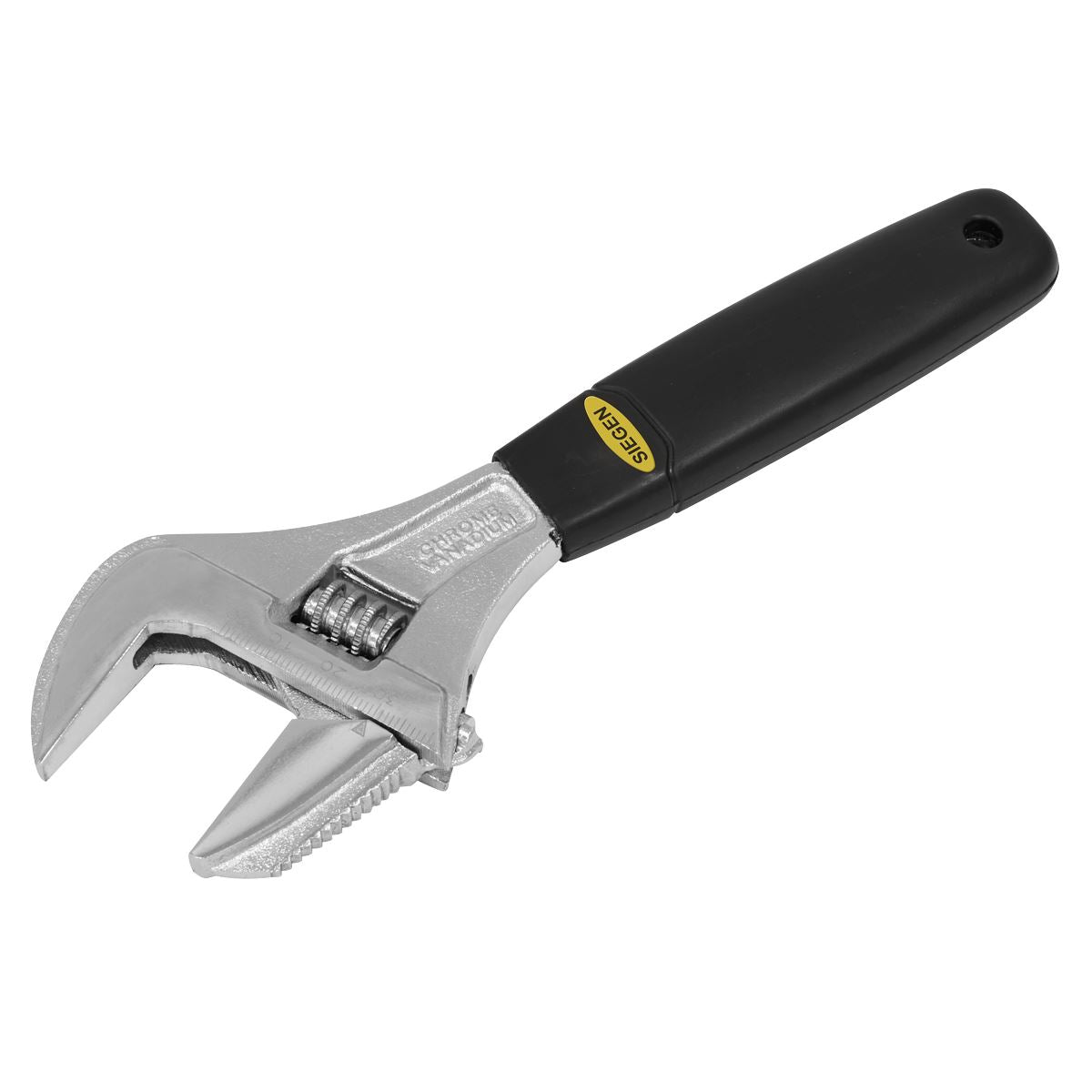 Siegen S0854 Adjustable Wrench with Extra-Wide Jaw Capacity 200mm Siegen