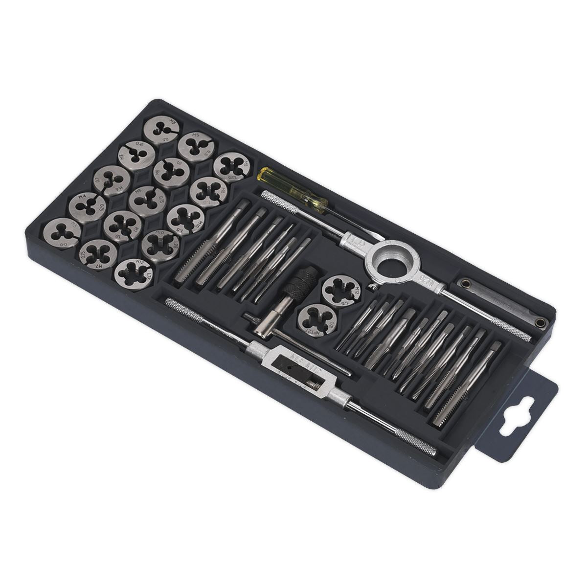 Sealey AK301 Tap & Die Set 40pc Split Dies - Metric Sealey