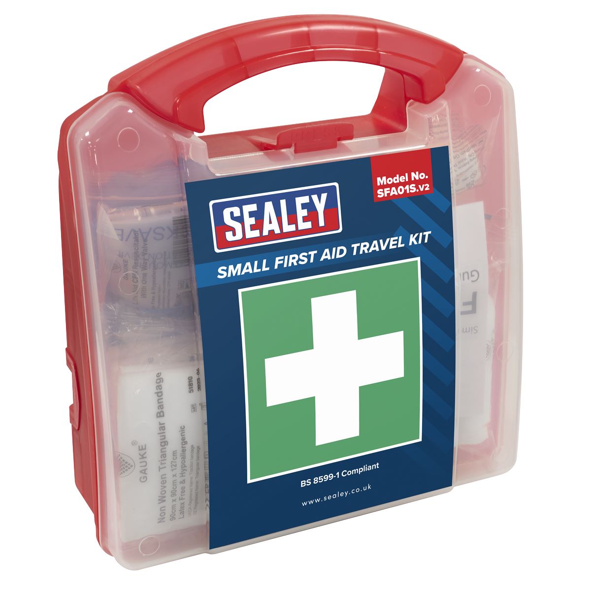 Sealey SFA01S First Aid Kit Small - BS 8599-1 Compliant Sealey