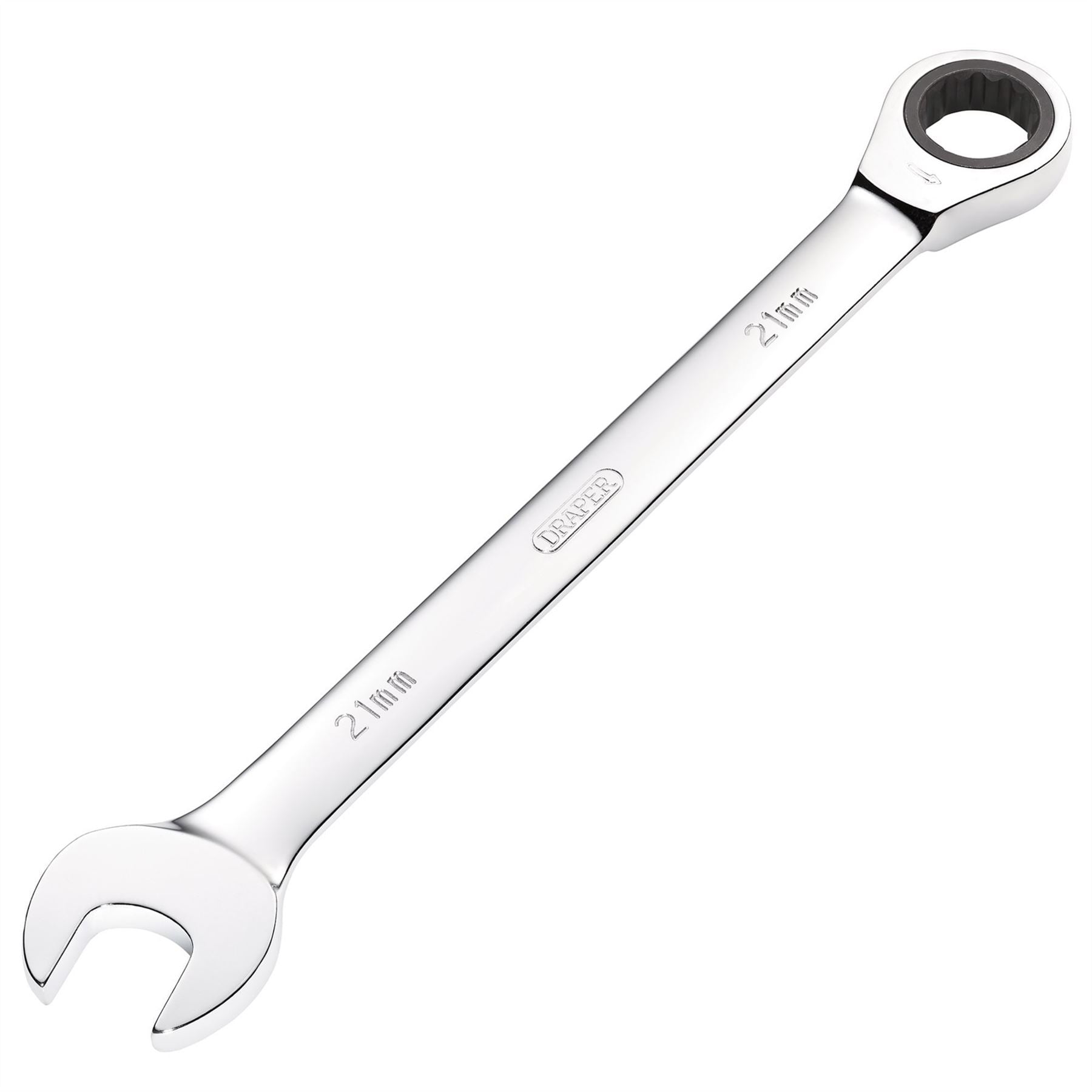 Draper 31020 Metric Ratcheting Combination Spanner 21mm Draper