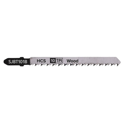 Sealey SJBT101B Jigsaw Blade Hard Wood 100mm 10tpi - Pack of 5 Sealey