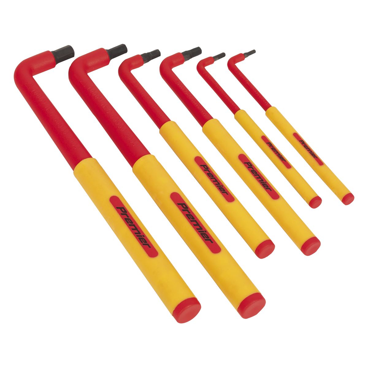 Sealey AK7177 Hex Key Set 6pc Extra-Long VDE Sealey