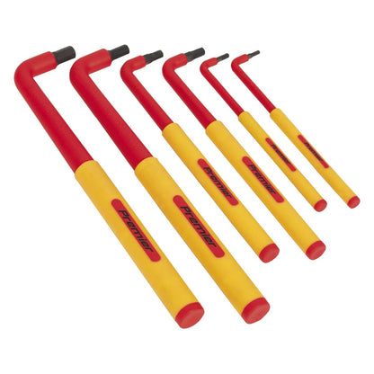 Sealey AK7177 Hex Key Set 6pc Extra-Long VDE Sealey