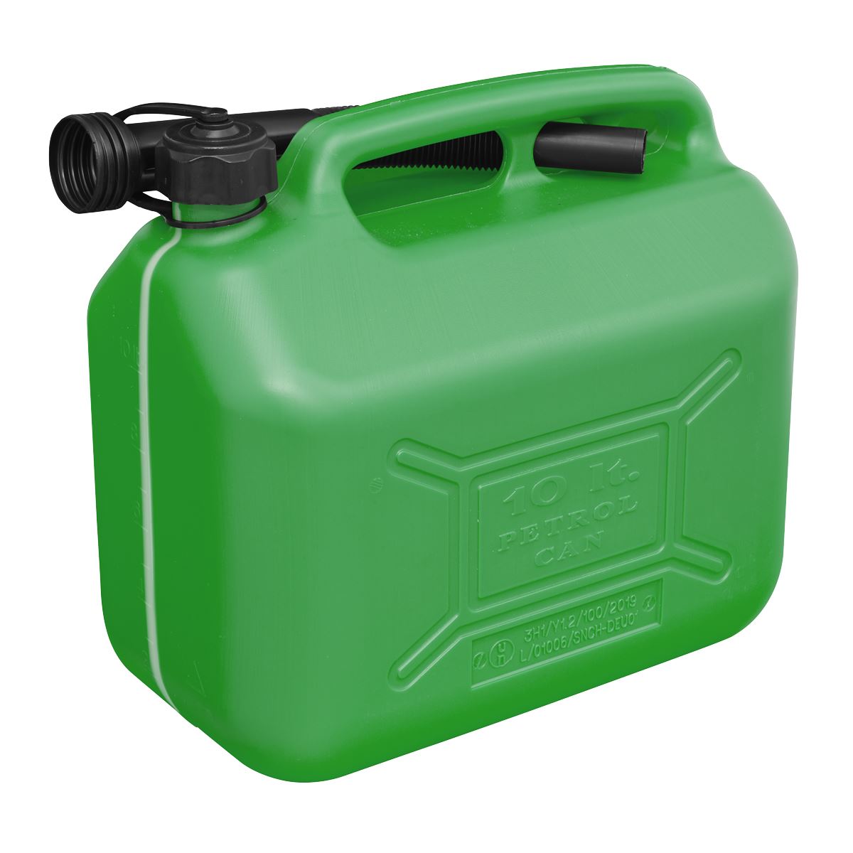 Sealey JC10PG Fuel Can 10L - Green Sealey
