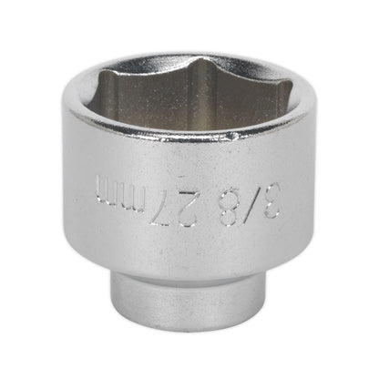 Sealey SX112 Low Profile Oil Filter Socket 27mm 3/8"Sq Drive Sealey