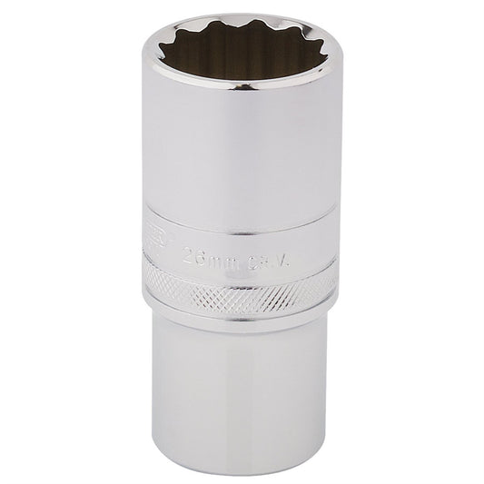 Draper 33838 HI-TORQ® 12 Point Deep Socket 1/2" Sq. Dr. 26mm Draper