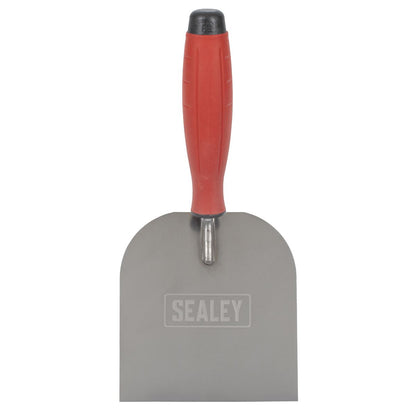 Sealey T1706 Stainless Steel Margin Trowel - Rubber Handle - 120mm Sealey