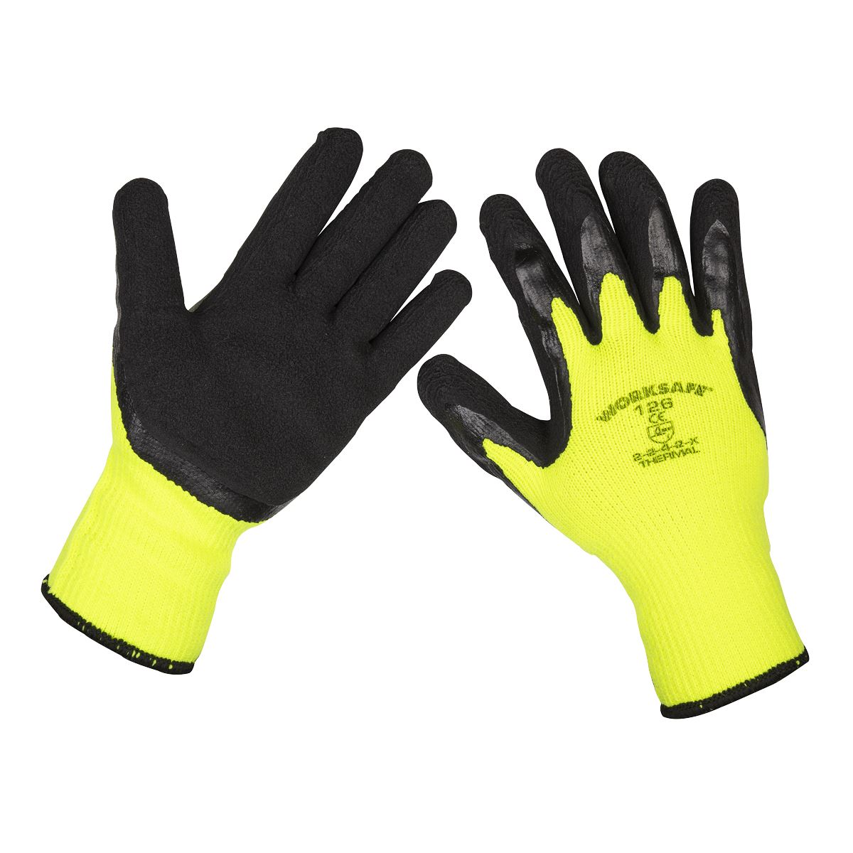 Sealey 9126/B120 Thermal Super Grip Gloves (Large) - Pack of 120 Pairs Sealey