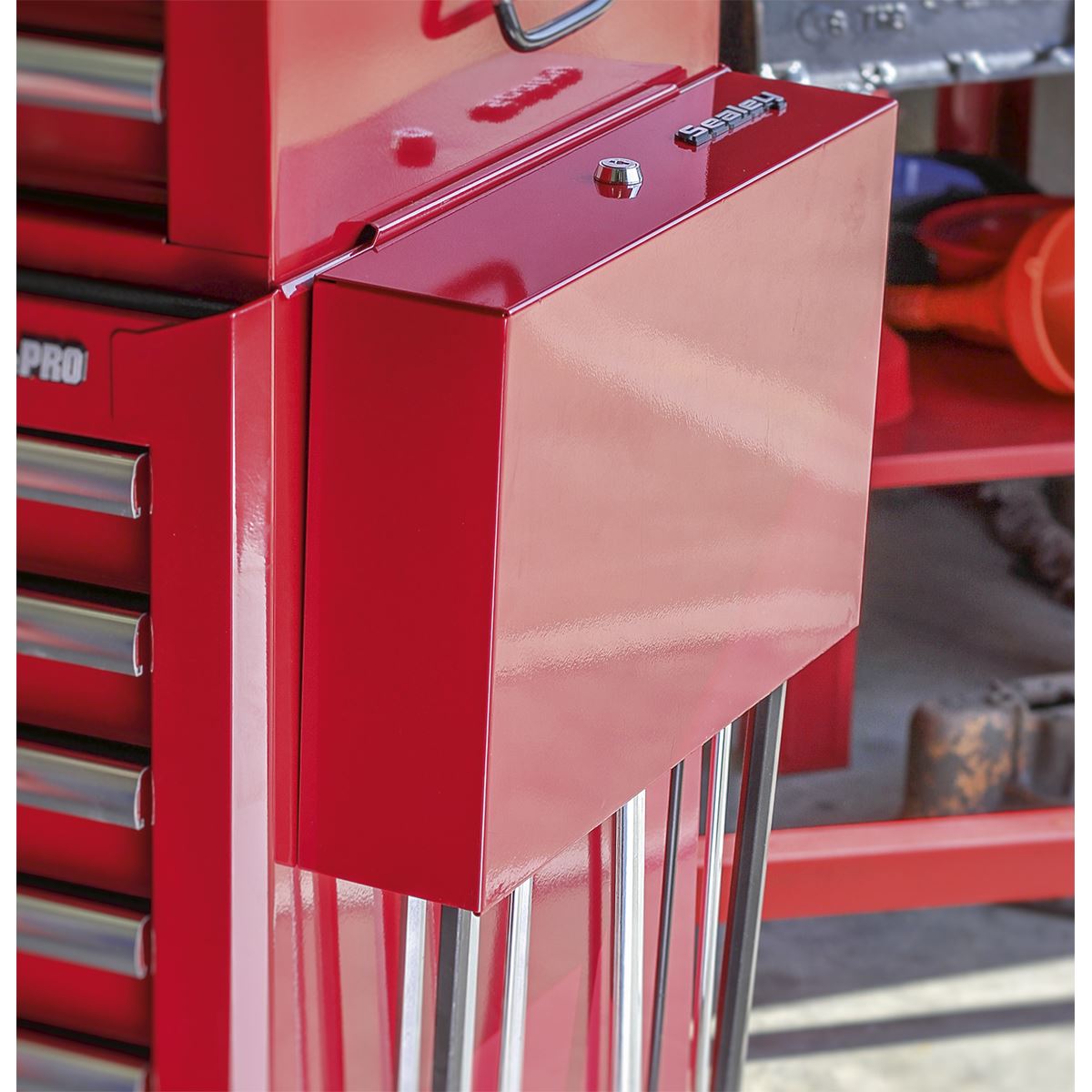 Sealey APLHT Side Cabinet for Long Handle Tools - Red Sealey