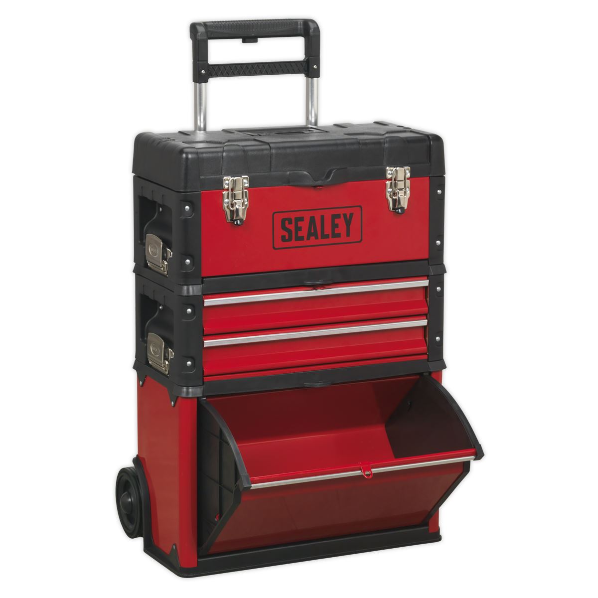 Sealey AP548 Mobile Steel/Composite Toolbox - 3 Compartment Sealey