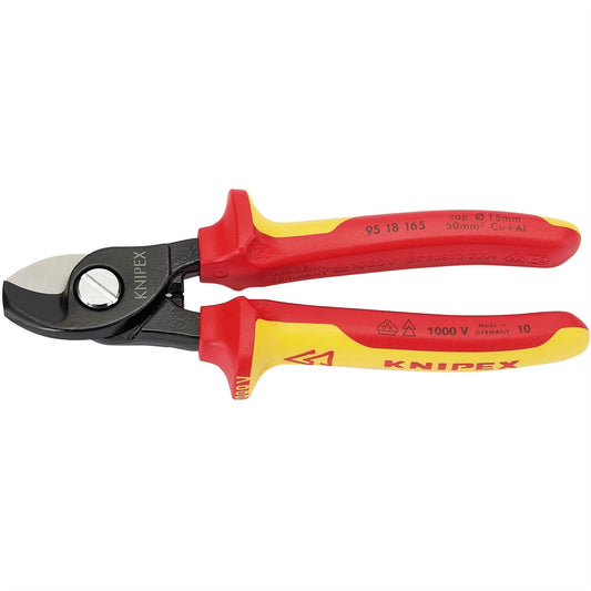 Knipex 32014 95 18 165UKSBE VDE Fully Insulated Cable Shears 165mm Knipex