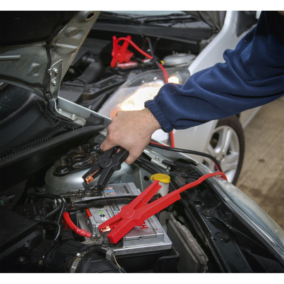 Sealey BC16403SR Booster Cables 16mm² x 3m 400A with Electronics Protection Sealey