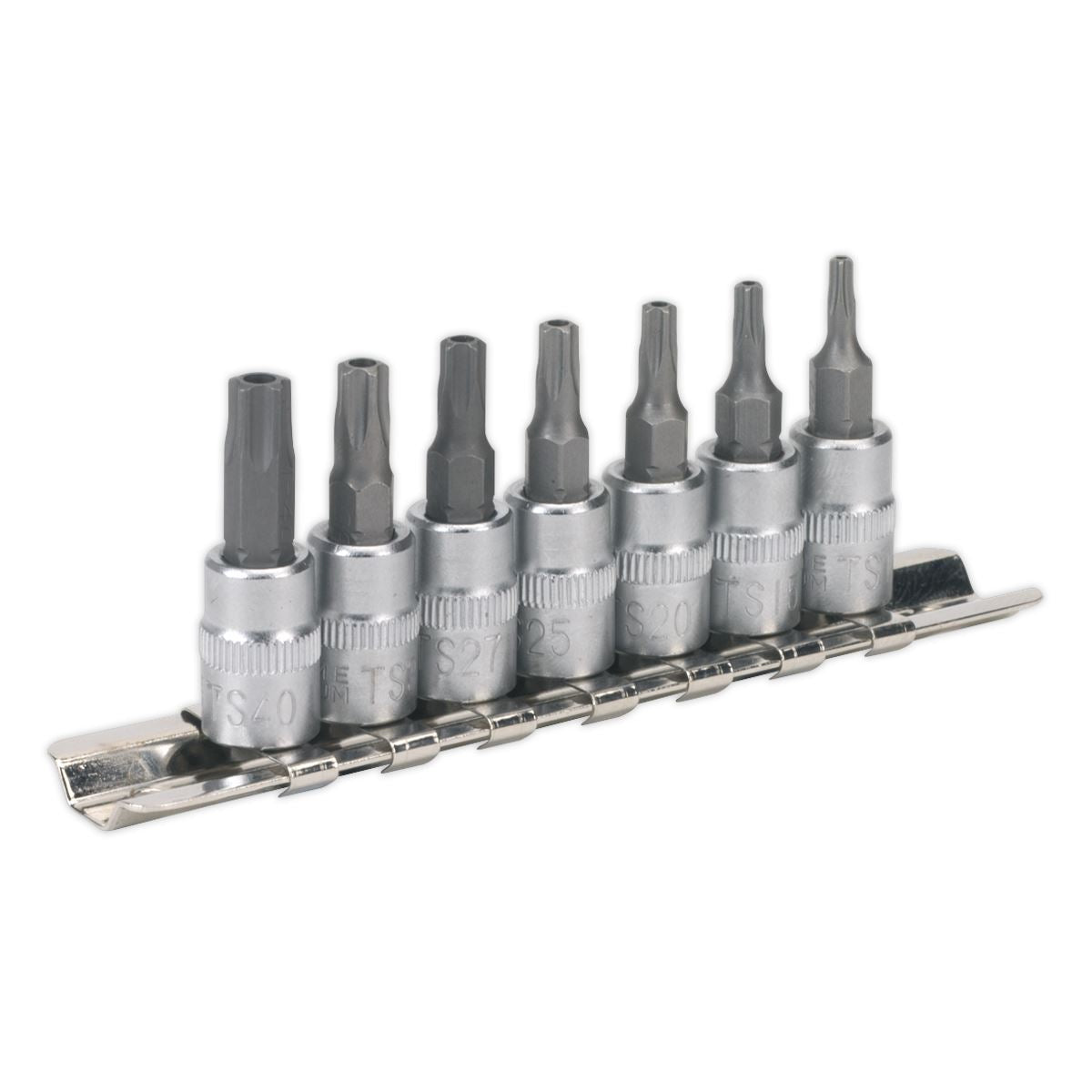 Sealey SX106 TRX-TS* Security Socket Bit Set 7pc 1/4"Sq Drive Sealey