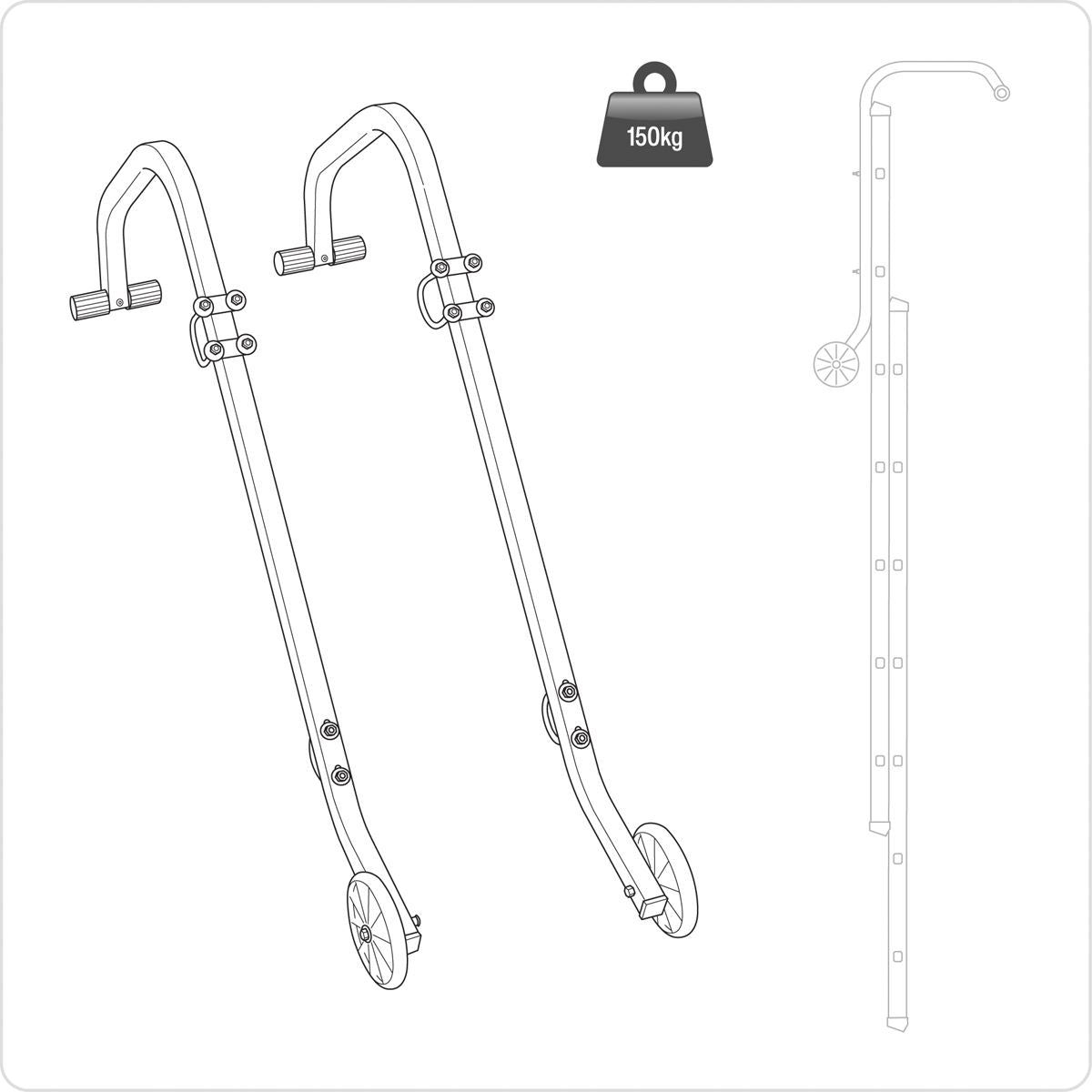 Sealey LAD003 Ladder Roof Hooks Sealey