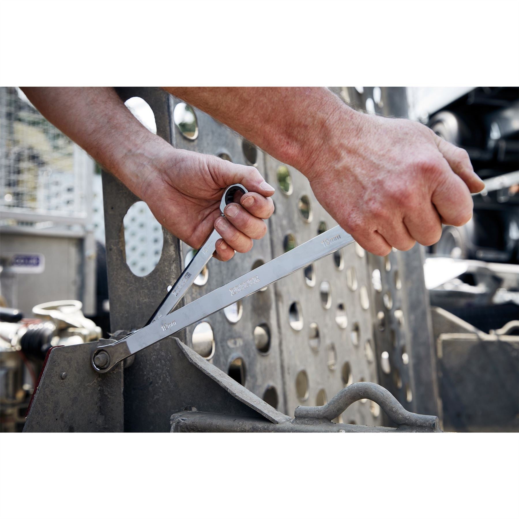 Draper 27778 HI-TORQ® Metric Extra-Long Double Ring Ratchet Spanner Set 7 Piece Draper