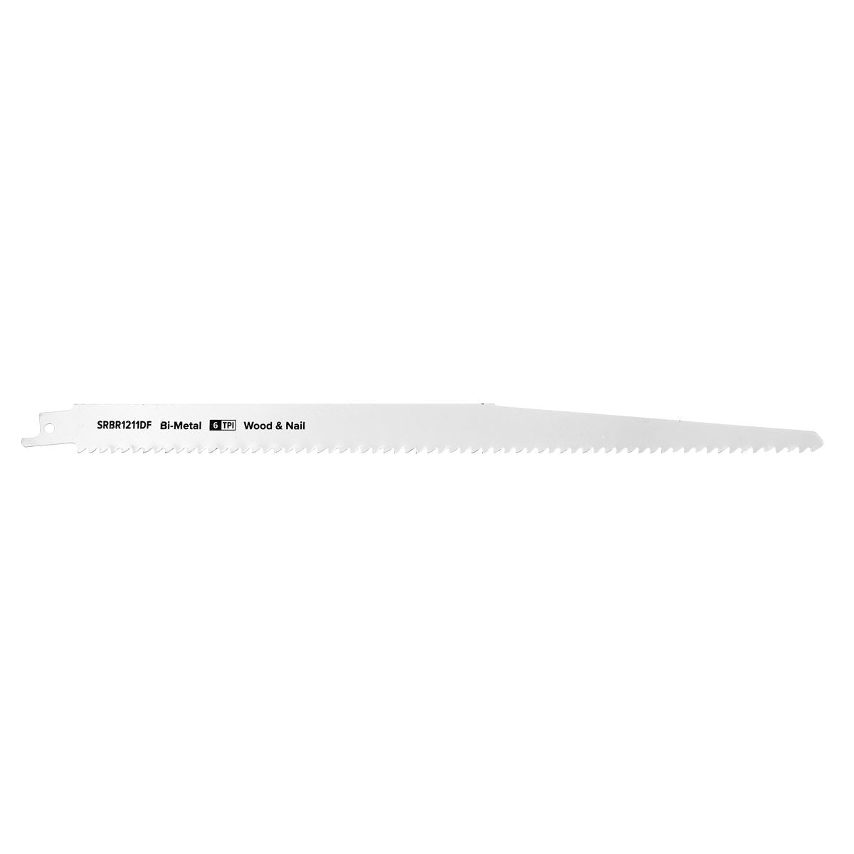 Sealey SRBR1211DF Reciprocating Saw Blade Wood & Nail 300mm 6tpi - Pack of 5 Sealey