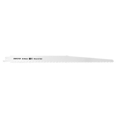 Sealey SRBR1211DF Reciprocating Saw Blade Wood & Nail 300mm 6tpi - Pack of 5 Sealey