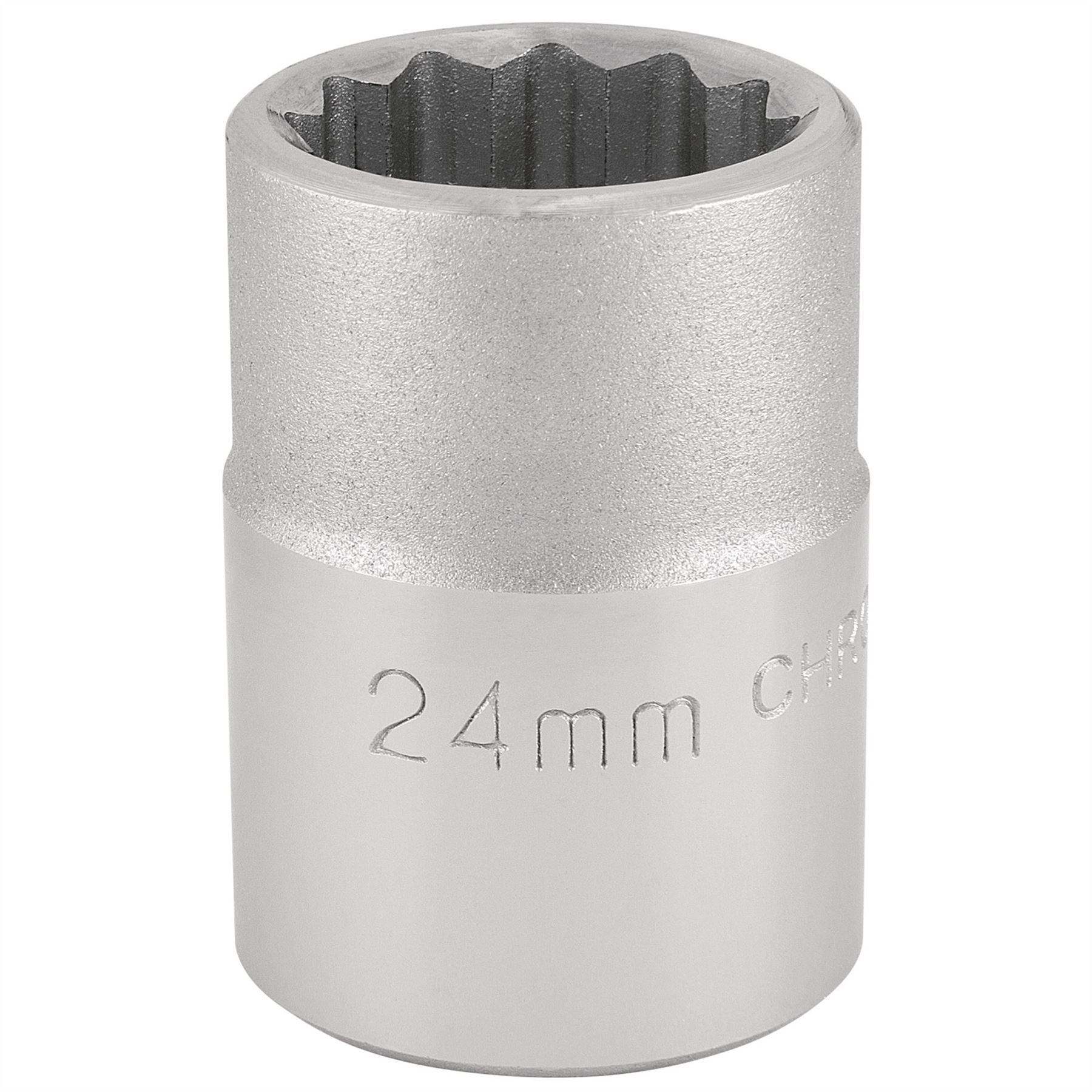 Draper 16692 12 Point Socket 3/4" Sq. Dr. 24mm Draper