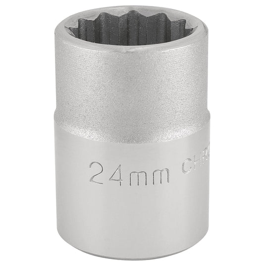 Draper 16692 12 Point Socket 3/4" Sq. Dr. 24mm Draper