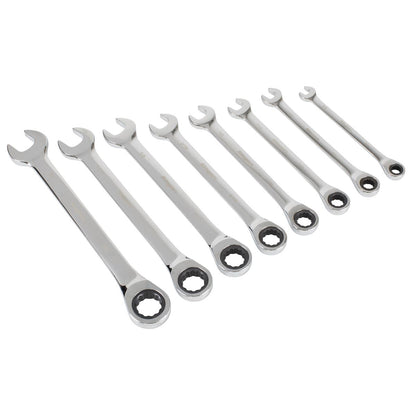 Siegen S0984 Combination Ratchet Spanner Set 8pc Imperial Siegen