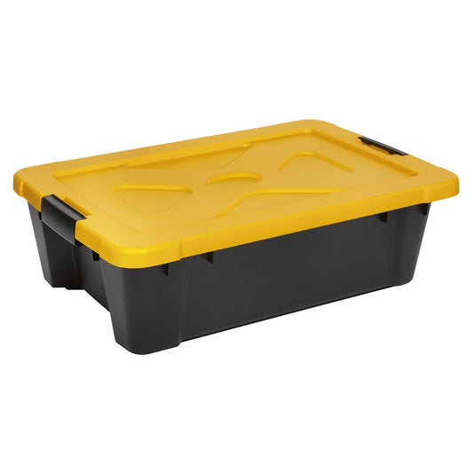 Sealey APB27 Composite Stackable Storage Box with Lid 27L Sealey