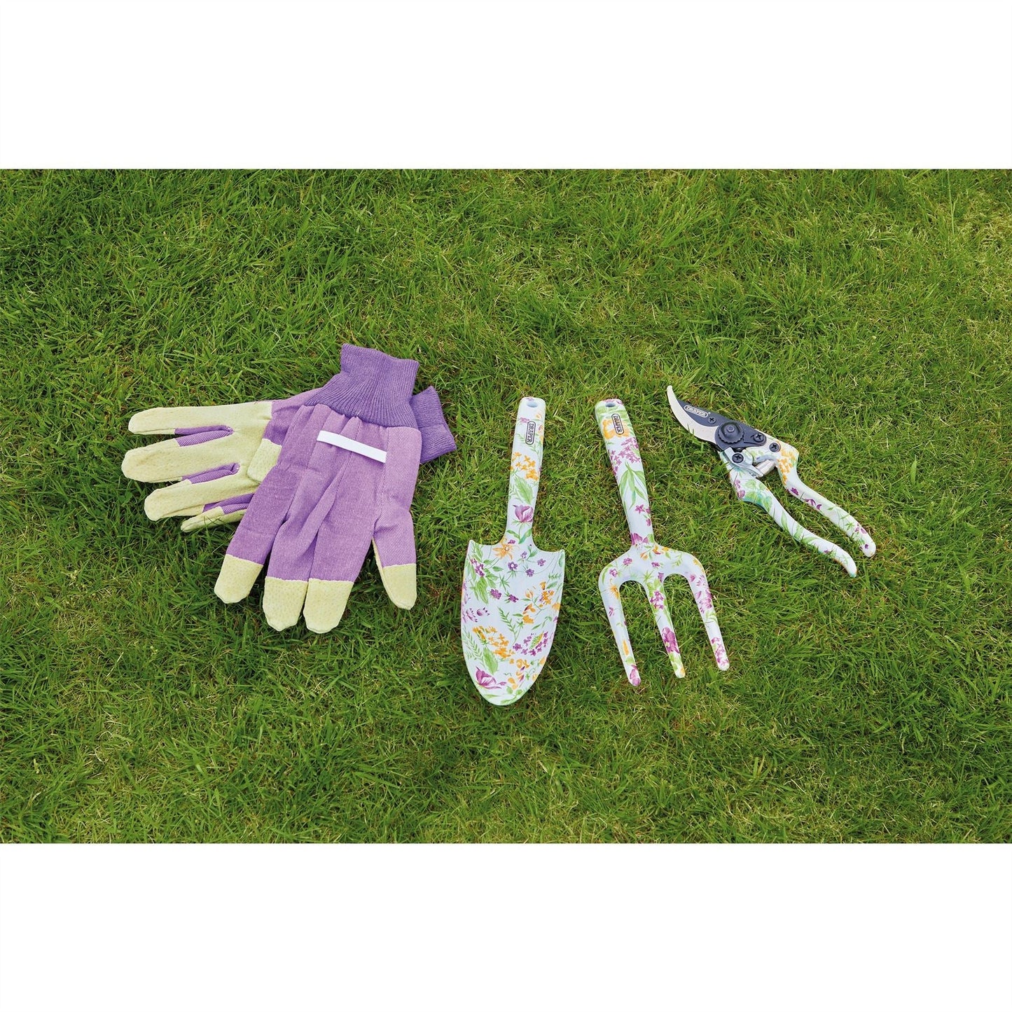 Draper 08993 Garden Tool Set with Floral Pattern 4 Piece Draper