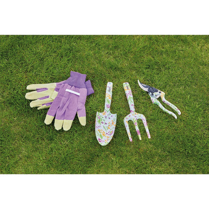 Draper 08993 Garden Tool Set with Floral Pattern 4 Piece Draper