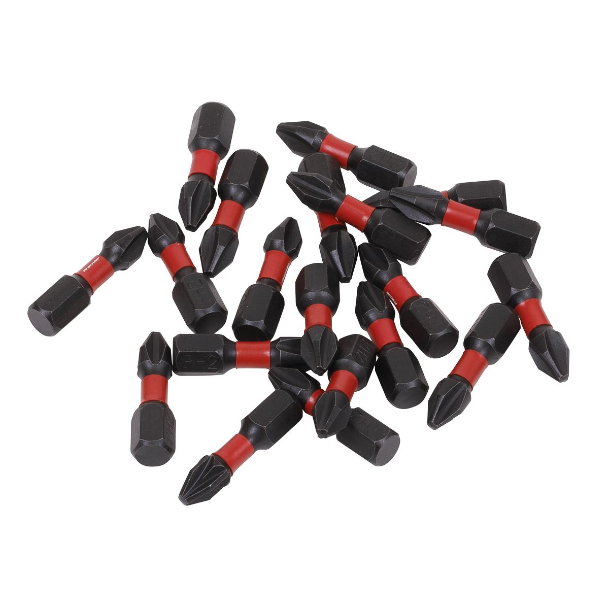 Sealey AK8272 #2 Impact Phillips Power Tool Bits 25mm 20pc Sealey