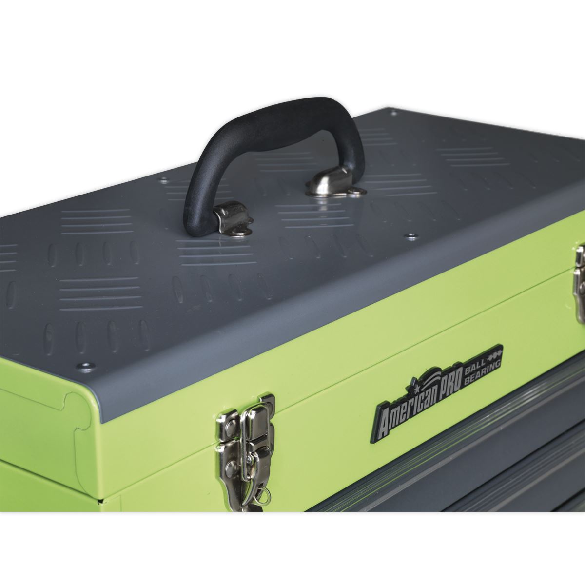 Sealey AP9243BBHV Tool Chest 3 Drawer Portable with Ball-Bearing Slides - Green/Grey Sealey