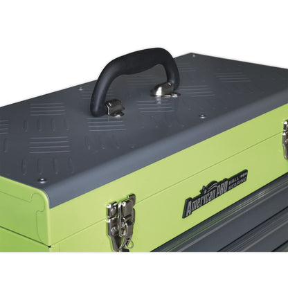 Sealey AP9243BBHV Tool Chest 3 Drawer Portable with Ball-Bearing Slides - Green/Grey Sealey