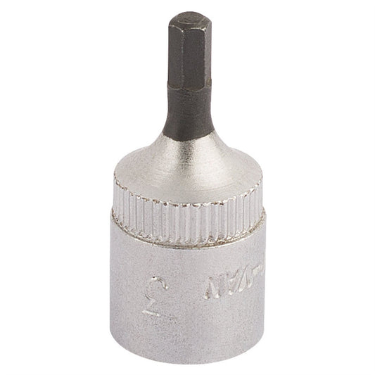 Elora 11124 Hexagon Screwdriver Socket 1/4" Sq. Dr. 3mm Elora