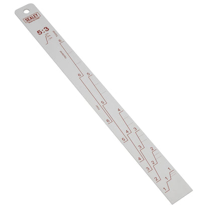 Sealey PA08 Aluminium Paint Measuring Stick 5:1/5:3 Sealey