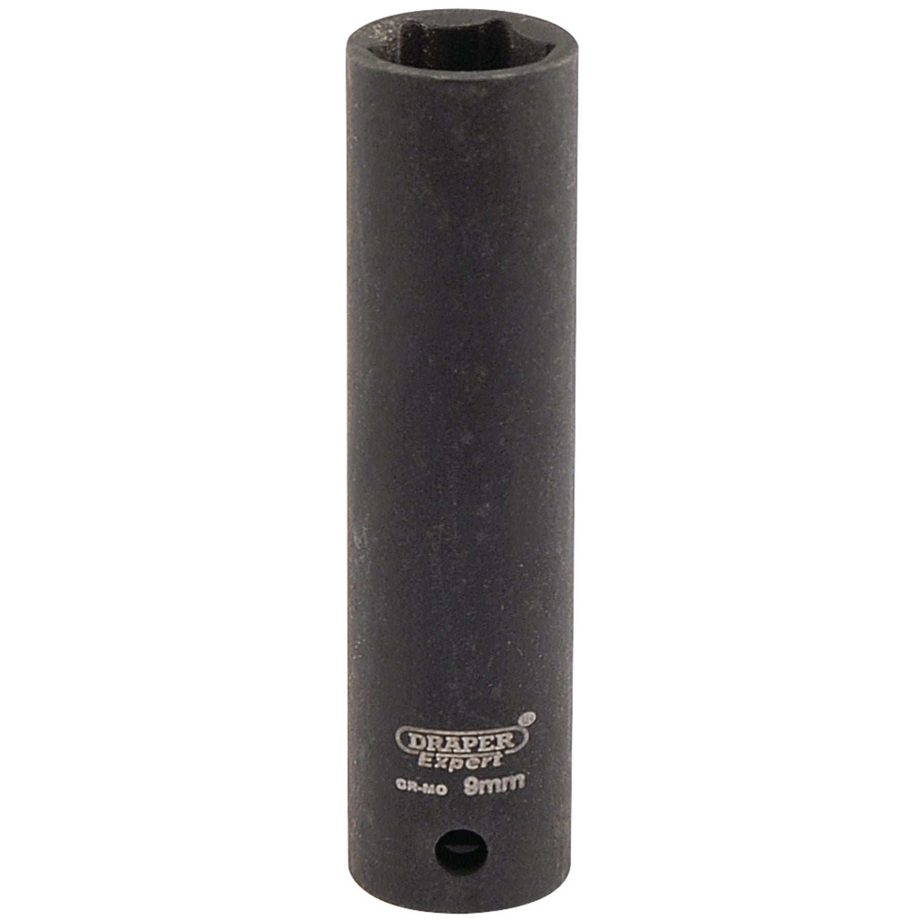 Draper 05187 Expert HI-TORQ® 6 Point Deep Impact Socket 1/4" Sq. Dr. 9mm Draper