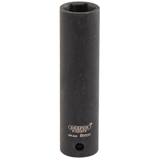 Draper 05187 Expert HI-TORQ® 6 Point Deep Impact Socket 1/4" Sq. Dr. 9mm Draper