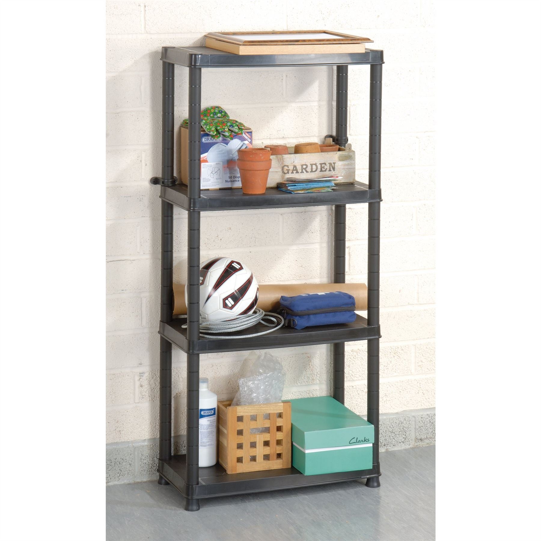 Draper 23230 4 Tier Plastic Shelving Unit Draper