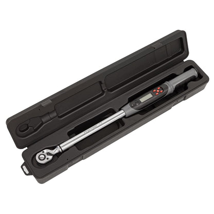 Sealey STW306 Angle Torque Wrench Digital 1/2"Sq Drive 20-200Nm(14.7-147.5lb.ft) Sealey