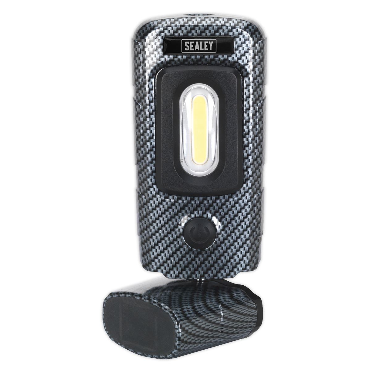 Sealey LED3601CF Rechargeable 360° Inspection Light 3W COB & 1W SMD LED Carbon Fibre Effect Sealey