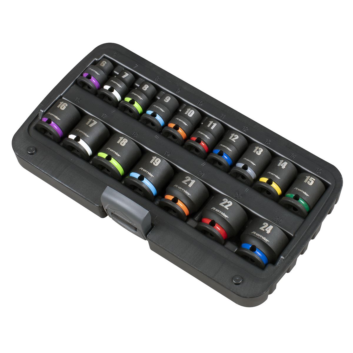 Sealey AK68218 Impact Socket Set 3/8"Sq Drive 17pc Sealey