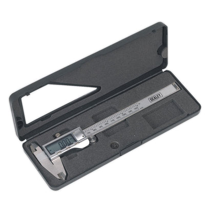 Sealey AK9621EV Digital Vernier Caliper 0-150mm(0-6") Stainless Steel Sealey