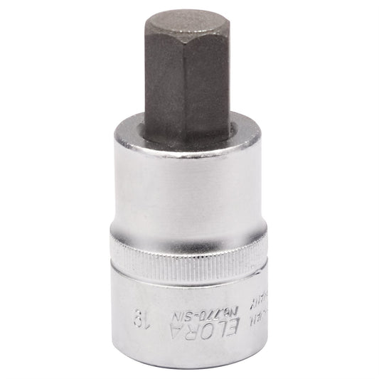 Elora 15554 Hexagon Screwdriver Socket 3/4" Sq. Dr. 19mm Elora