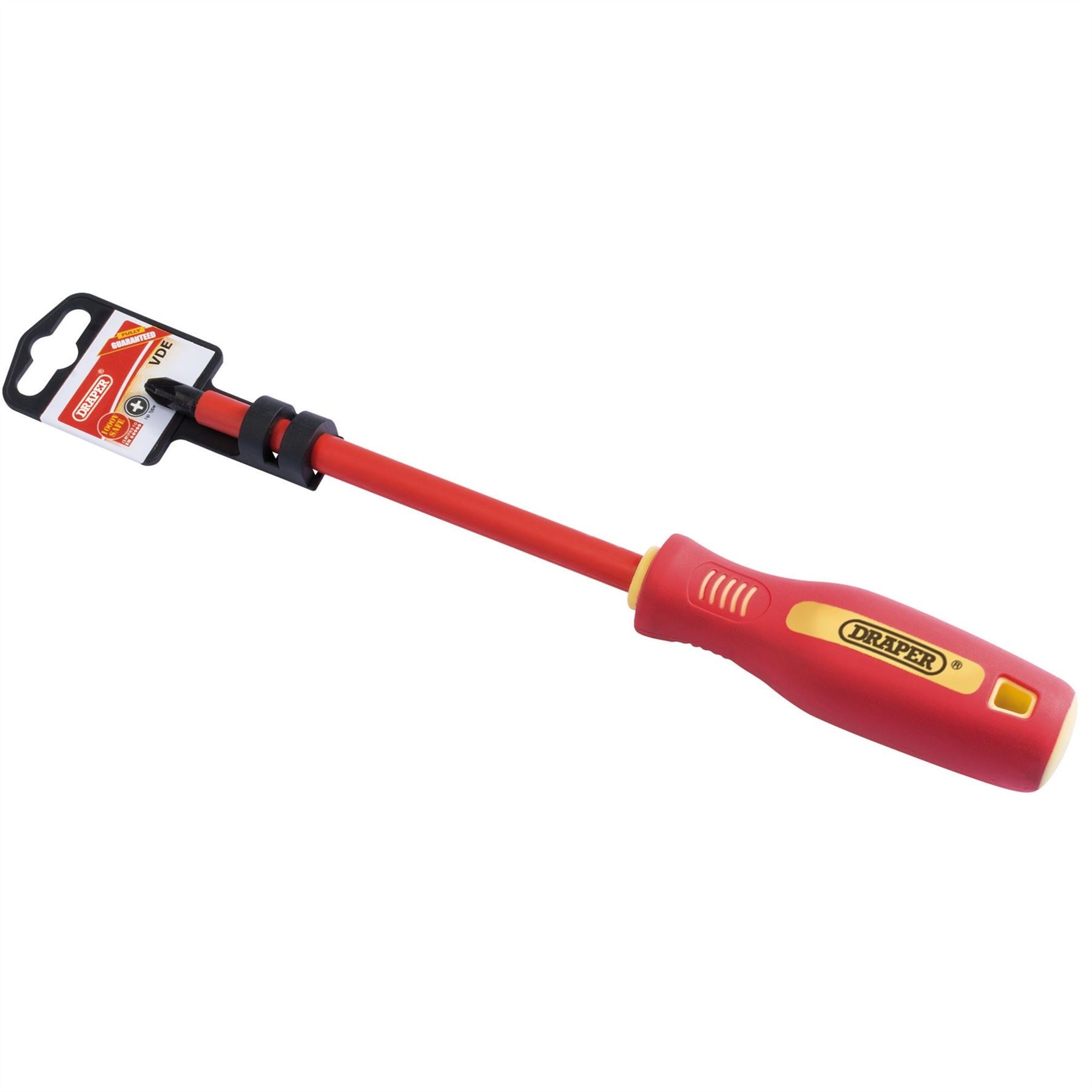 Draper 46535 Fully Insulated Soft Grip PZ TYPE Screwdriver No.3 x 150mm Draper