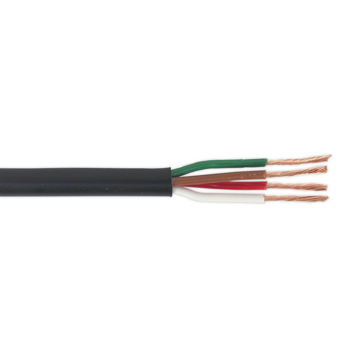 Sealey AC24204CTH Automotive Cable Thin Wall 4 x 0.75mm² 24/0.20mm 30m Black Sealey