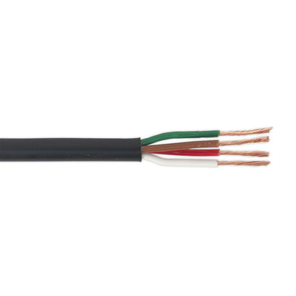 Sealey AC24204CTH Automotive Cable Thin Wall 4 x 0.75mm² 24/0.20mm 30m Black Sealey