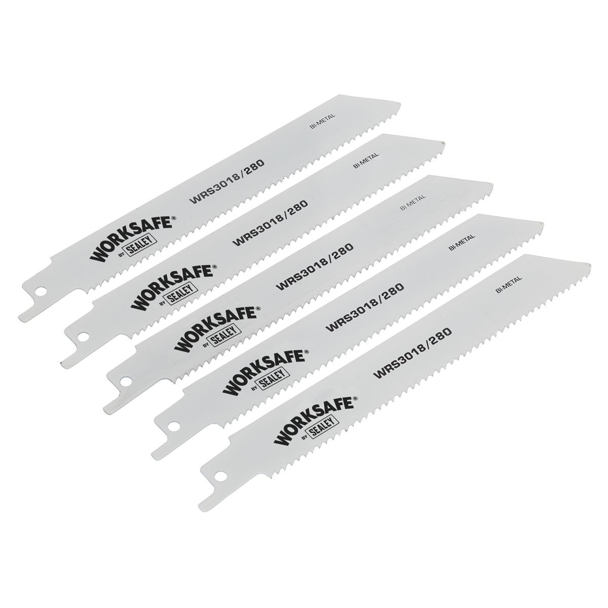 Sealey WRS3018/280 Reciprocating Saw Blade 280mm 10tpi - Pack of 5 Sealey